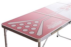 Stanlord Beer Pong bord foldebar - Officielle mål - inkl. 24 krus og 24 bolde